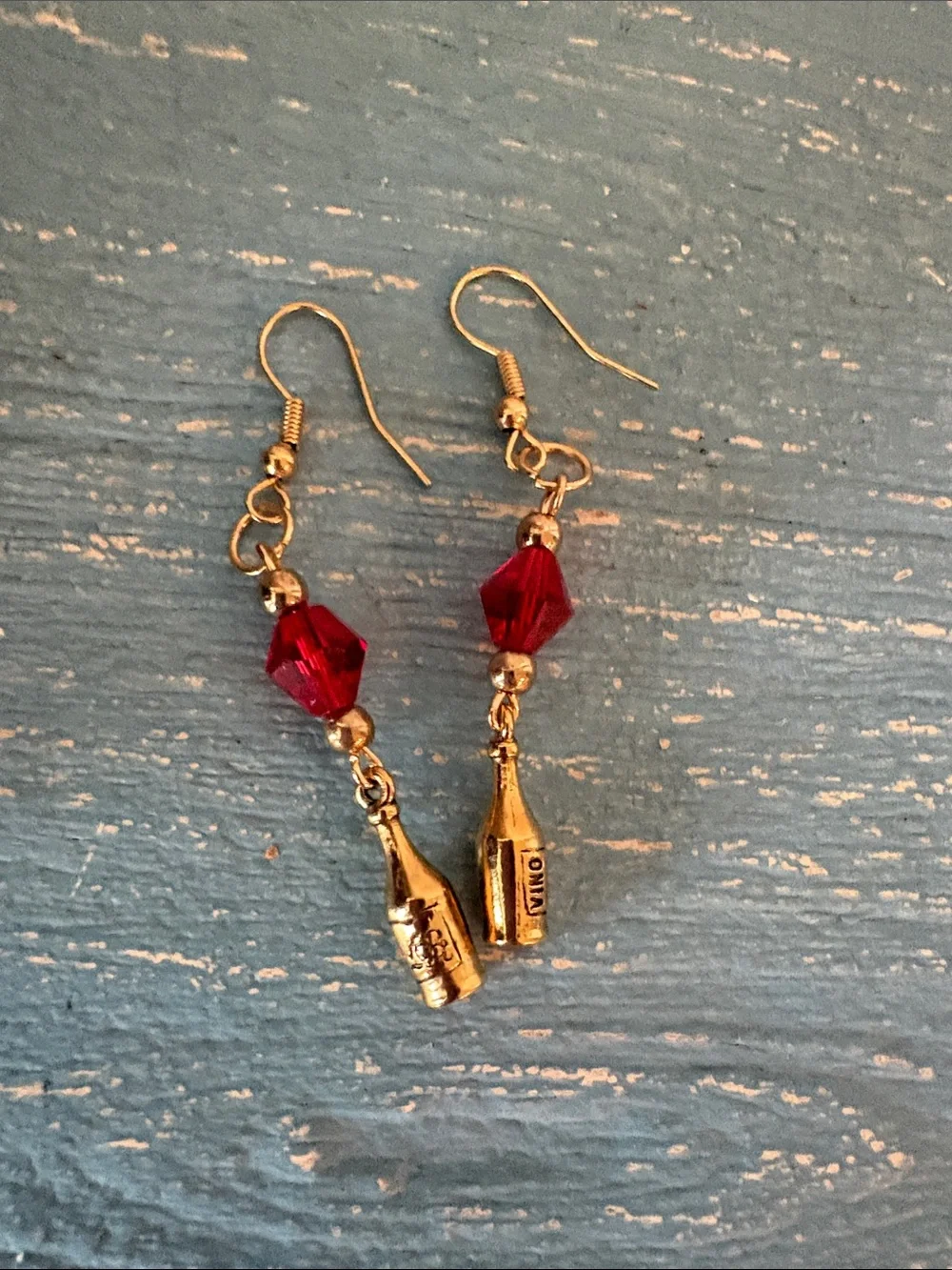 OKO designs Swarovski wine bottle earrings - Picture 6 of 6
